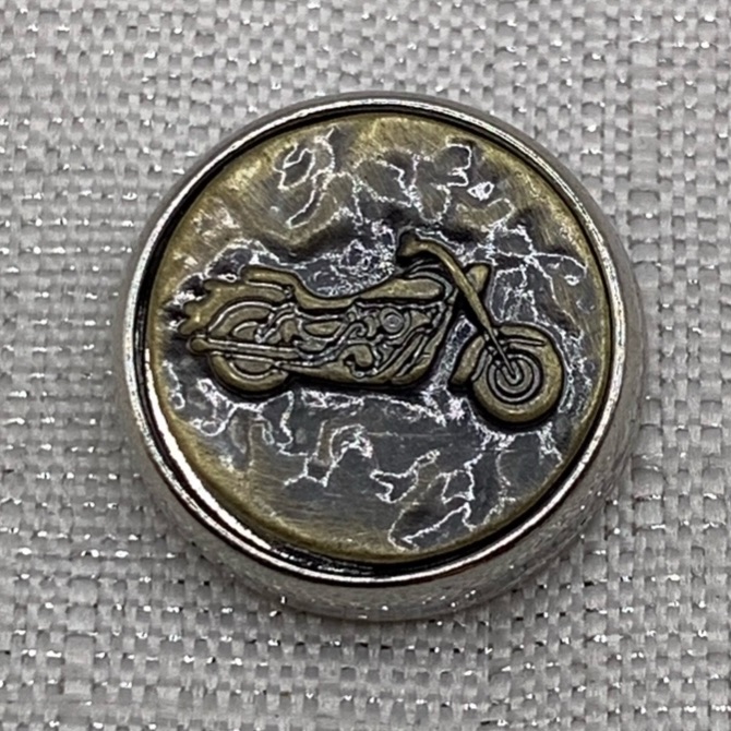Motorcycle - Ginger Snaps & Co. Snap Button Charm - 18mm/20mm Charm